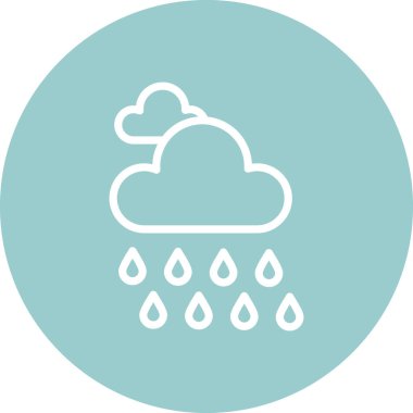 Soyut arkaplanda bulut simgesi izole edildi