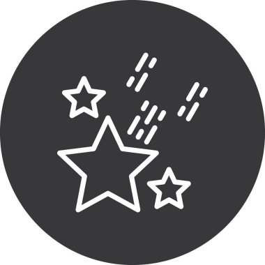 Yıldız simgesinin vektör illüstrasyonu