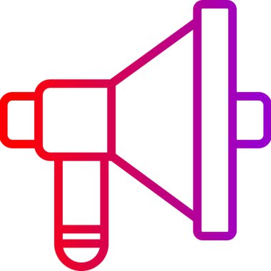 Megafon. Web simgesi basit tasarım