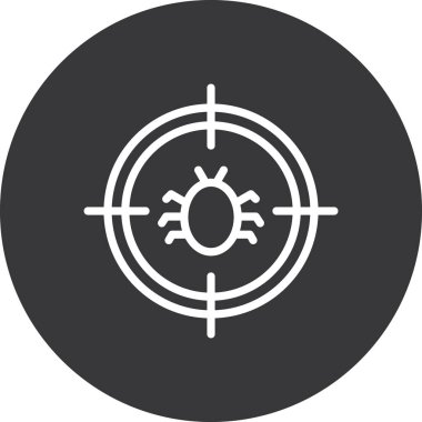 vektör hedef simgesi illüstrasyonu