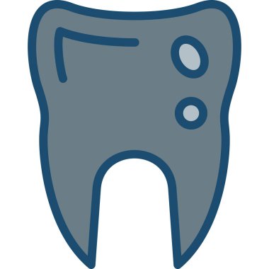 Diş. Web simgesi basit illüstrasyon
