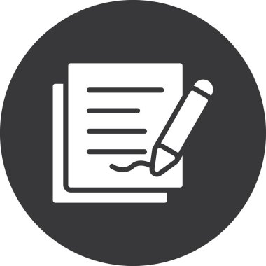 Belge. Web simgesi basit illüstrasyon