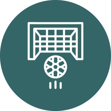 vektör futbol simgesi illüstrasyonu