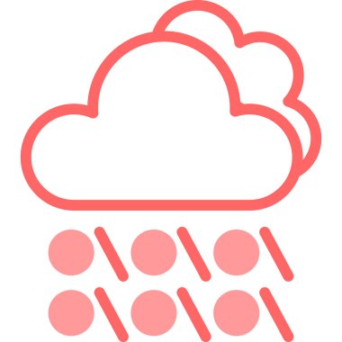 Bulut simgesi vektör illüstrasyonu