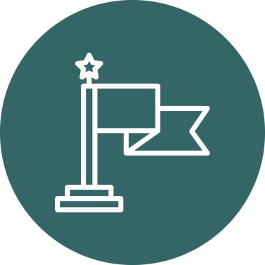 Yıldız modern simgesinin vektör illüstrasyonu