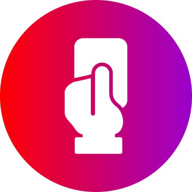 Fişi tutan bir elin vektör çizimi