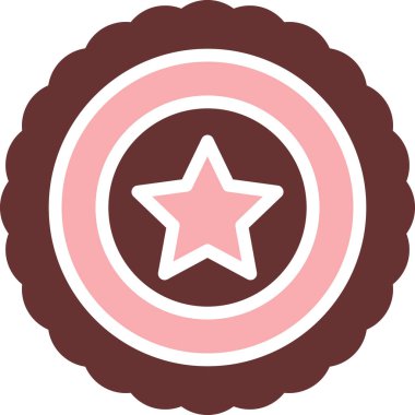 Madalya vektör simgesi modern illüstrasyon