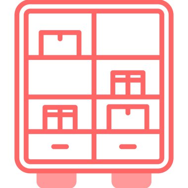 Mobilya. Web simgesi basit tasarım