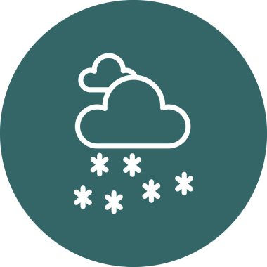 Bulut simgesi vektör illüstrasyonu