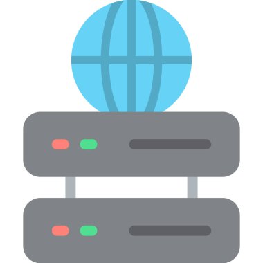 Ağ sunucusu vektör çizim