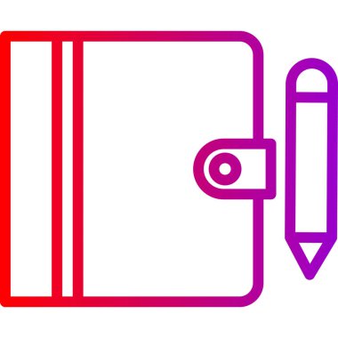 Kitap. Web simgesi vektör illüstrasyonu