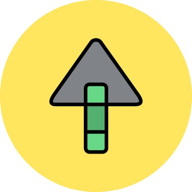 Yol simgesi, vektör illüstrasyonu