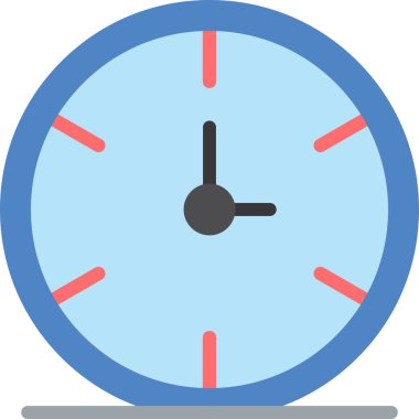 Saat simgesi vektör illüstrasyonu