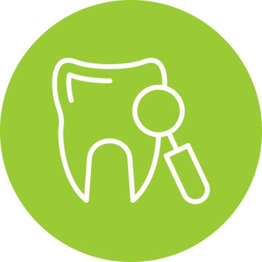 diş simgesi vektör illüstrasyonu