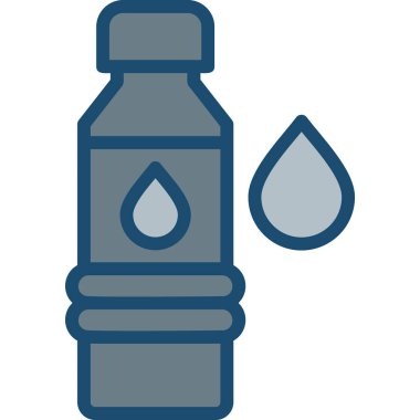 vektör su şişesi simgesi