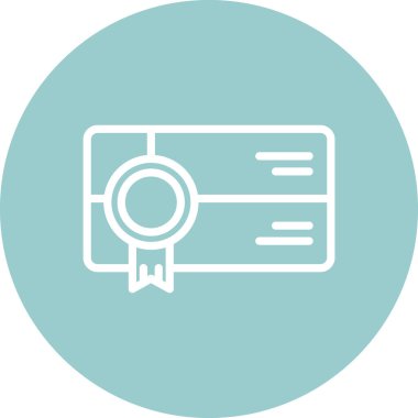 Kredi vektör simgesi. Basit resimleme