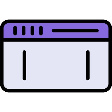 Web arayüzü simgesi, tasarımın vektör illüstrasyonu