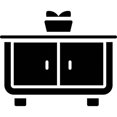 Mutfak simgesi, basit vektör çizimi