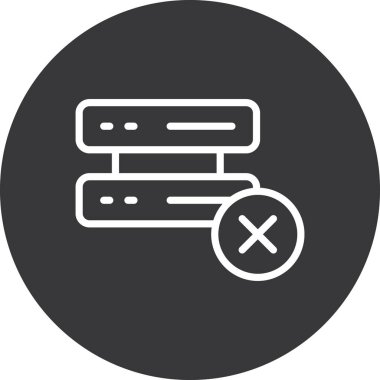 Sunucu. Web simgesi vektör illüstrasyonu