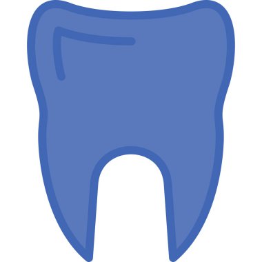 diş simgesi vektör illüstrasyonu