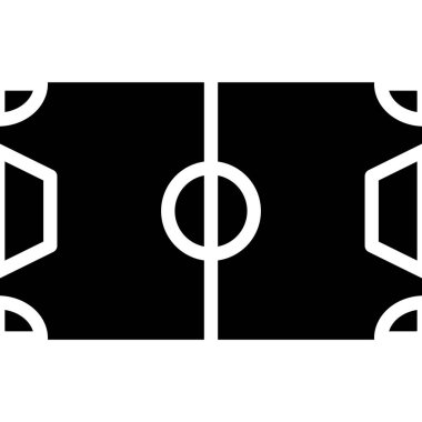 Futbol simgesi beyaz arka plan üzerinde