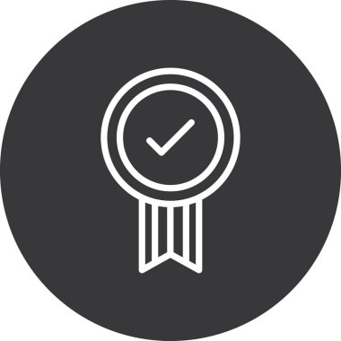 rozet vektör simgesi modern basit tasarım