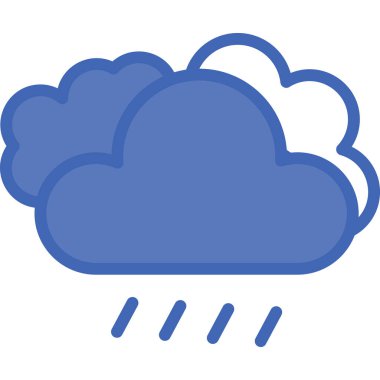 Bulut simgesi vektör illüstrasyonu