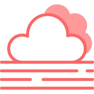 bulut simgesi, vektör illüstrasyonu