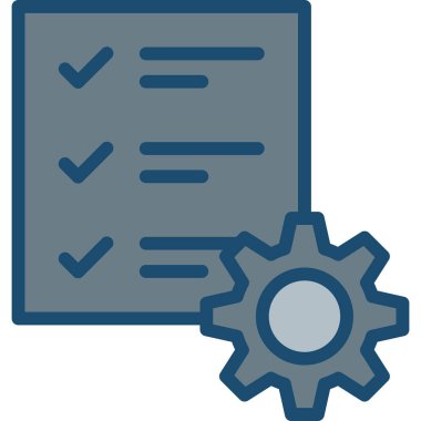 Yapılacaklar listesi web simgesi vektör çizimi