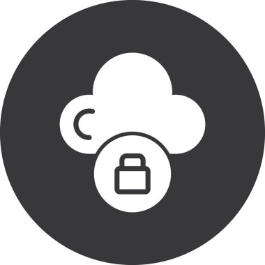 bulut hesaplama simgesi, vektör illüstrasyonu