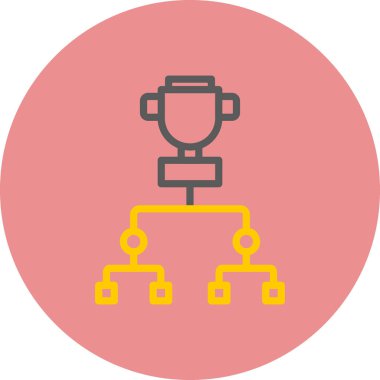 Kupa. Web simgesi basit illüstrasyon