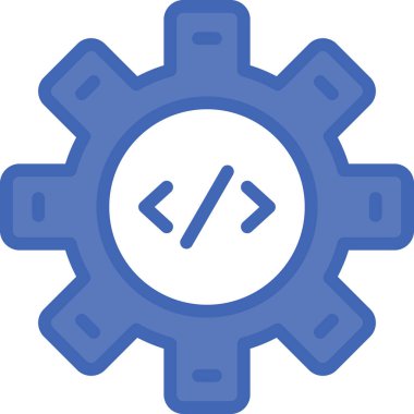 Simge vektör illüstrasyonu programlanıyor