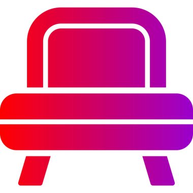 Koltuk. Web simgesi basit illüstrasyon