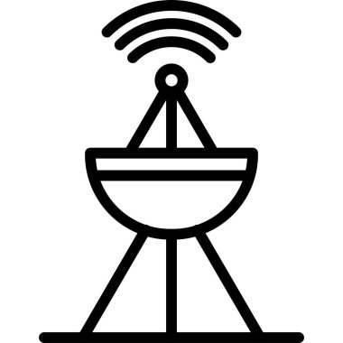 uydu anten simgesi, vektör biçimi