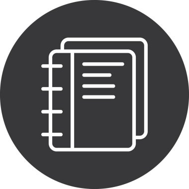 Kitap. Web simgesi basit illüstrasyon