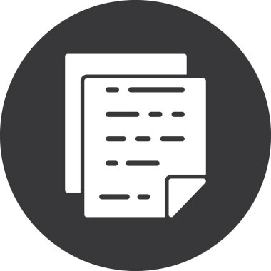 Belge simgesinin vektör illüstrasyonu