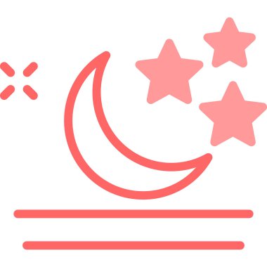 Ay. Web simgesi basit illüstrasyon