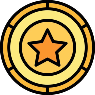 yıldız simgesi vektör illüstrasyonu