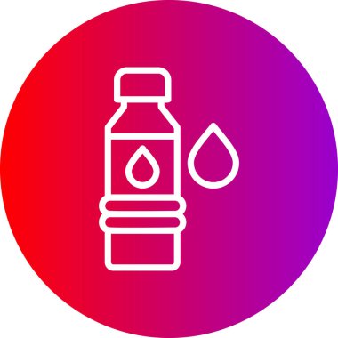 su şişesi simgesi, vektör illüstrasyon tasarımı