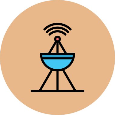 Anten. Web simgesi basit illüstrasyon