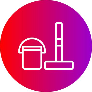 Temizleme simgesinin vektör illüstrasyonu