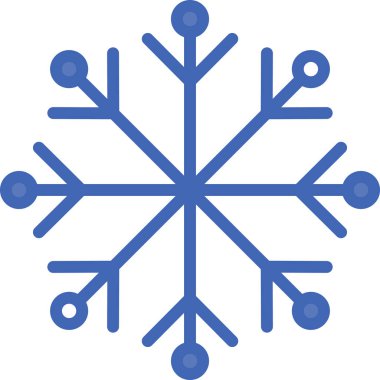 Kış kar simgesi ana hatlarıyla