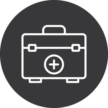 evrak çantası ikonu vektör illüstrasyonu