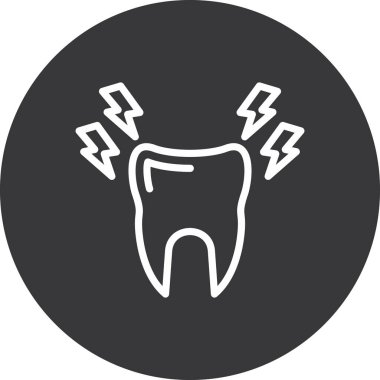 Diş. Web simgesi basit illüstrasyon