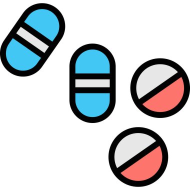 Hap simgesi, vektör illüstrasyonu