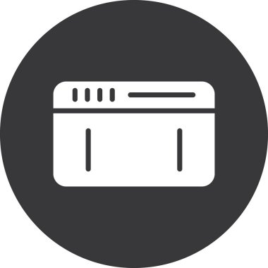 vektör mutfak soba simgesi