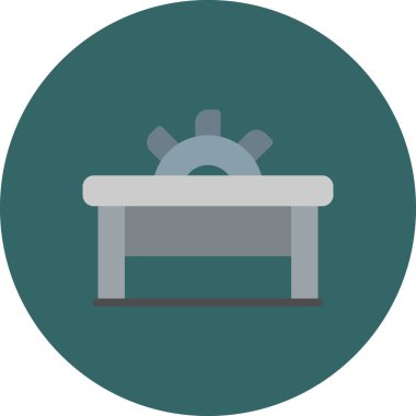 mobilya yassı ikon vektör illüstrasyonu