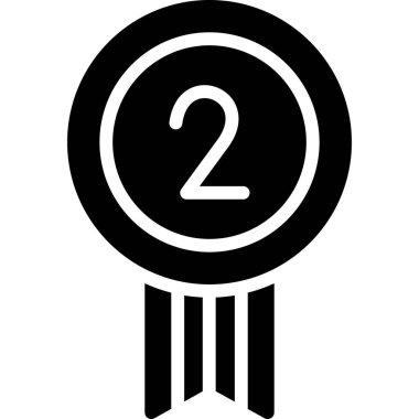 Moda stili izole edilmiş arka planda madalya simgesi