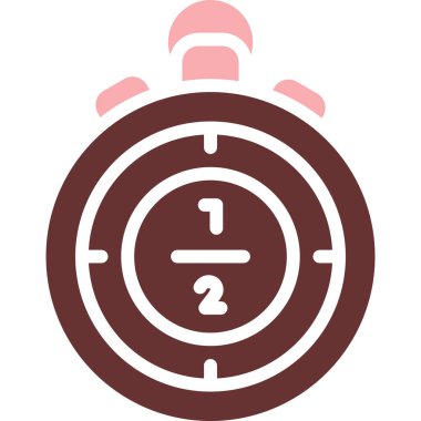 Saat. Web simgesi basit illüstrasyon