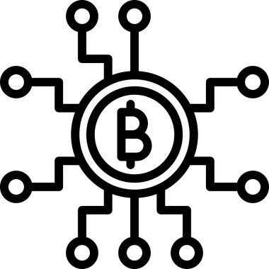 Kripto para birimi madencilik teknolojisi simgesi